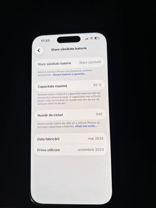 iPhone 15 in stare perfecta de functionare