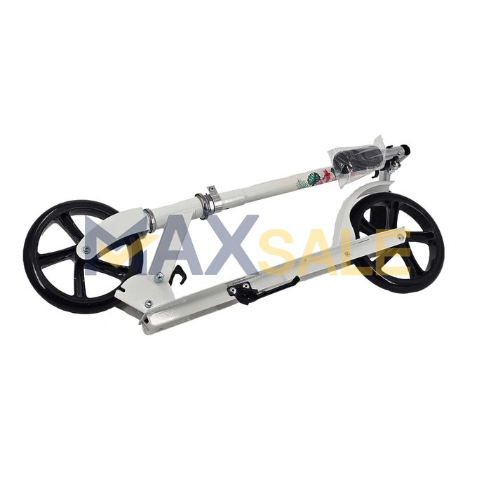 Тротинетка детска скутер scooter бяло и зелено сгъваема колело