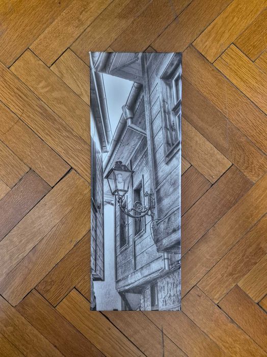 Картина черно-бяла 43х15см