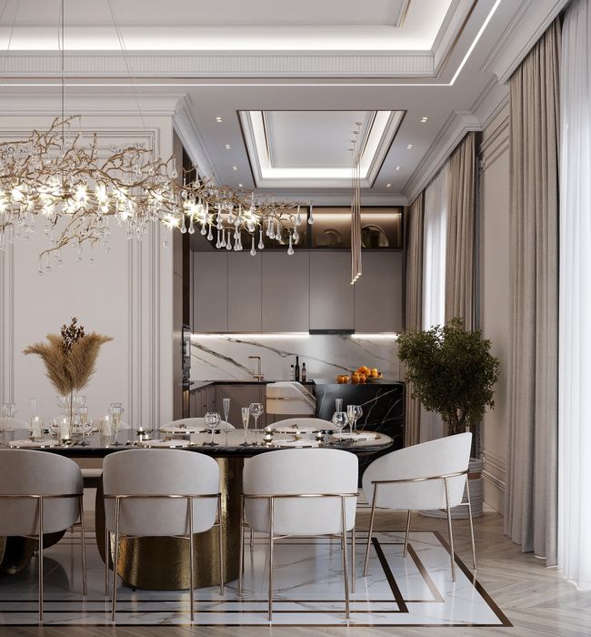 дизайнер интерьер неоклассика