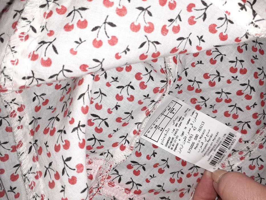 Camasa Zara M culoare alb +camasa maneca lunga roz/albastru