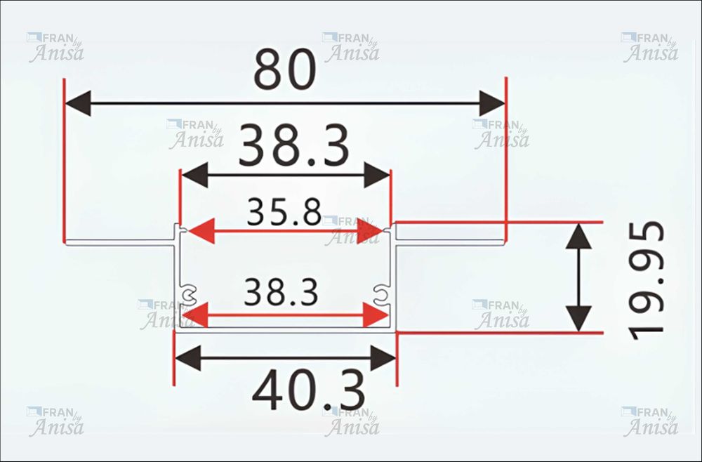 Световая линия, парящие линии для потолка и стен, для ГКЛ TX-311G 38мм