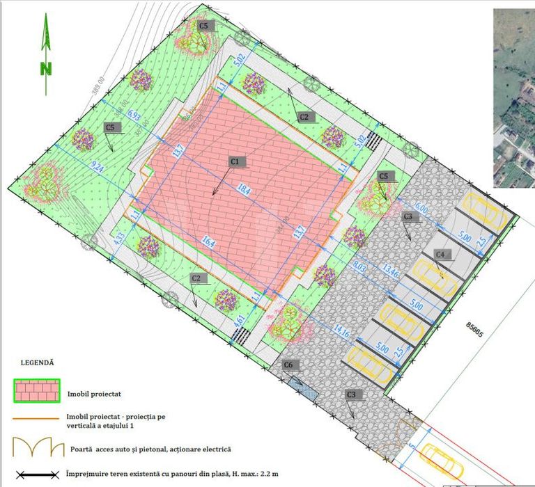 Teren 10 Ari cu proiect autorizat, gata de constructie, zona Viisoara