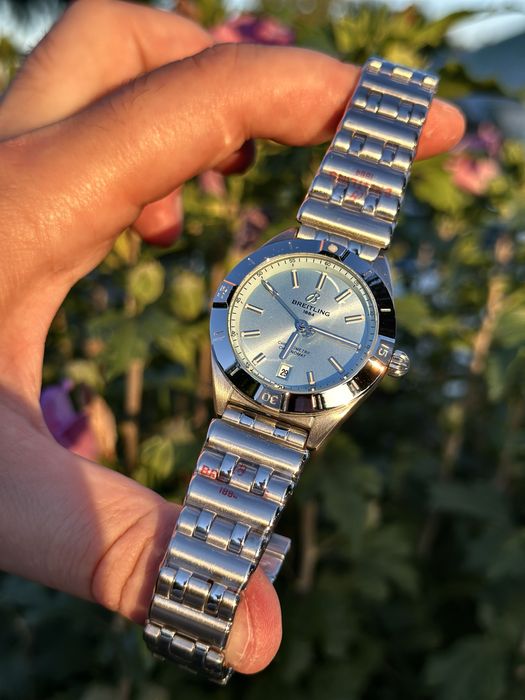 Breitling Chronomat  36,mm dial aquamarine