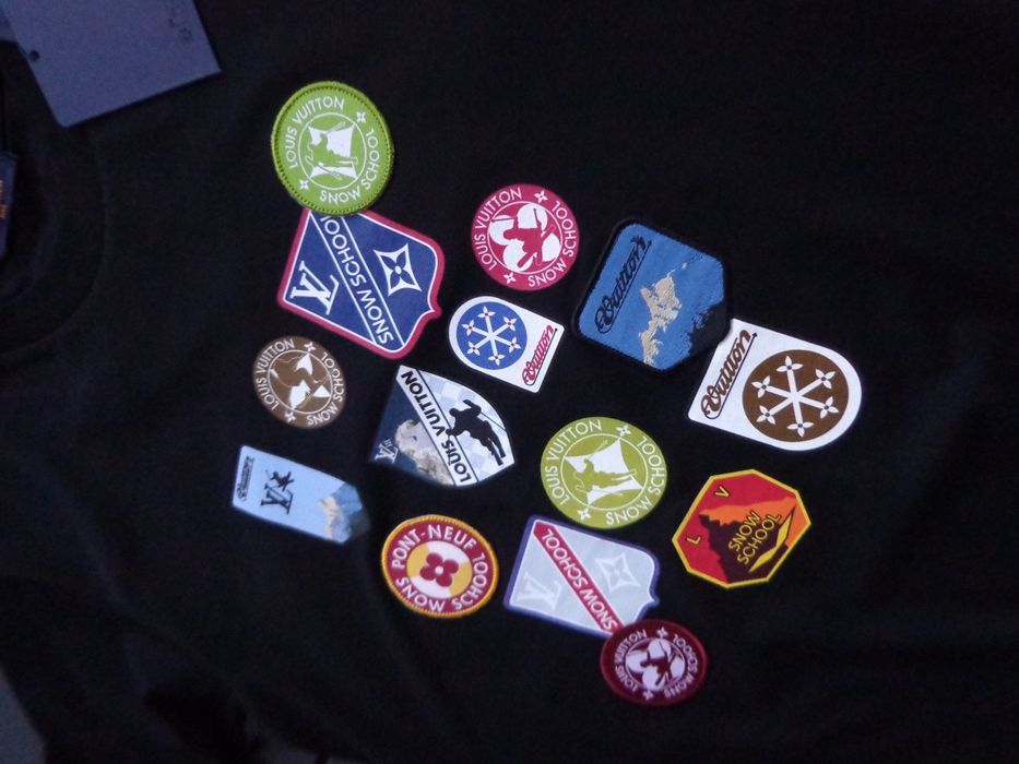 Невероятна мъжка тениска Louis Vuitton Signature Patches T shirts