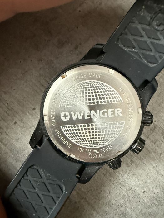 Vând ceas Wenger Roadster Black Night Chronograph — Swiss Made