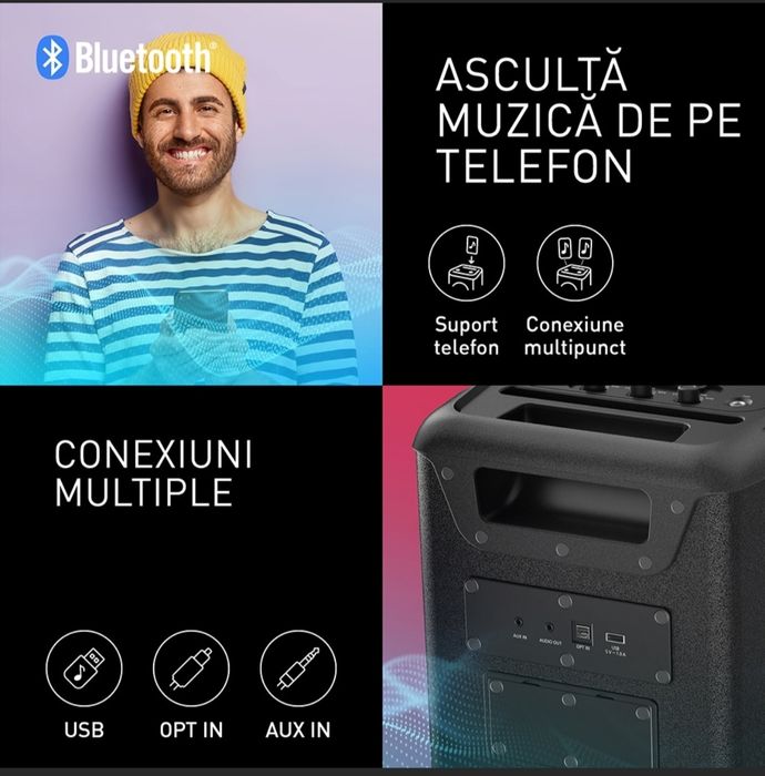 Boxa Portabilă Panasonic SC-BMAX10, 150W , Sigilată  Garanție 2 Ani