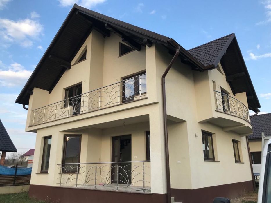 Balustrazi de inox,scara fier forjat si scari de lemn.