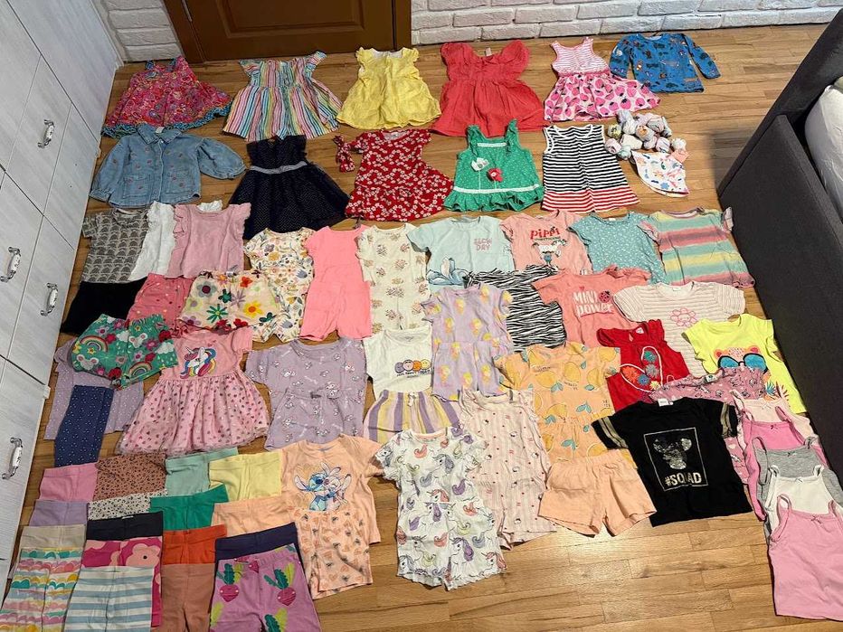 Голям летен лот за момиче 86/92 - 70+ части - 2 лв. на дрешка