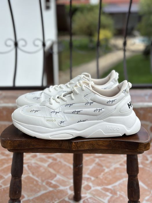 Hugo Boss shoes бели обувки за дънки nike
