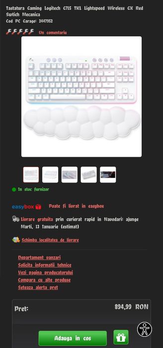 Logitech g715 wireless Tkl