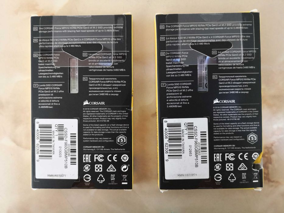 SSD Corsair NVMe M2 960 gb SIGILAT