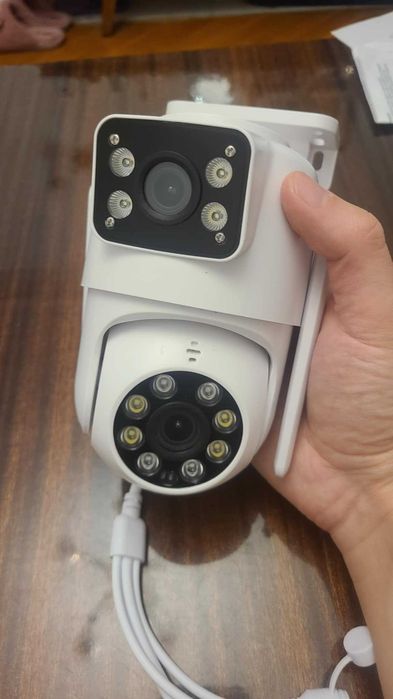 Двойна камера за наблюдение 10mpix WiFi, двойна WiFi камера