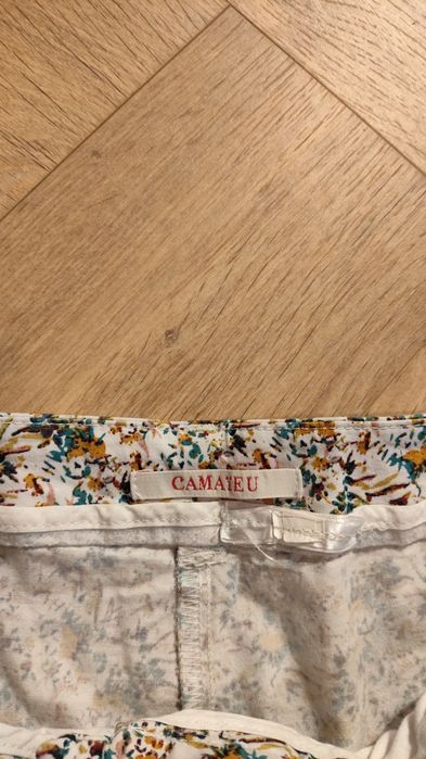 Pantaloni floral L Camaieu