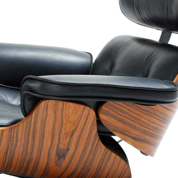 Fotoliu și taburet replica Eames Lounge Chair, studio, cabinet, birou