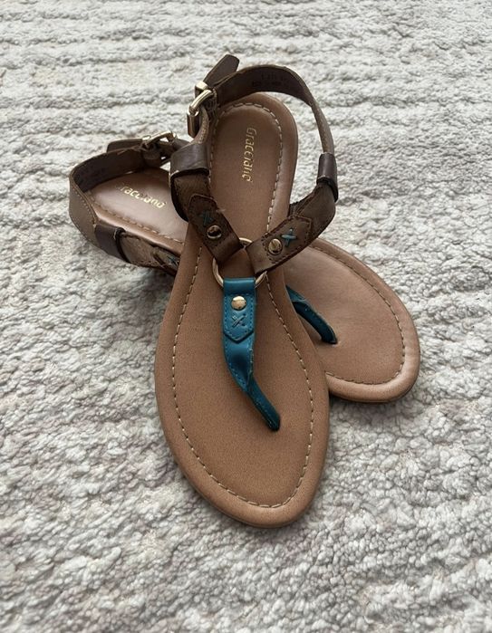 Sandale comode din piele ecologica