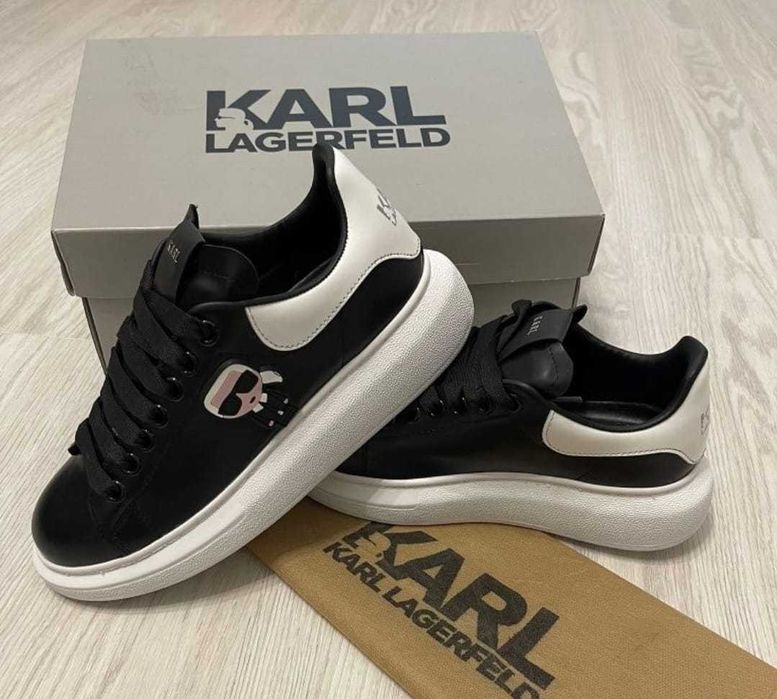 Adidasi Karl Alb si negru - 36-45 - Verificare colet