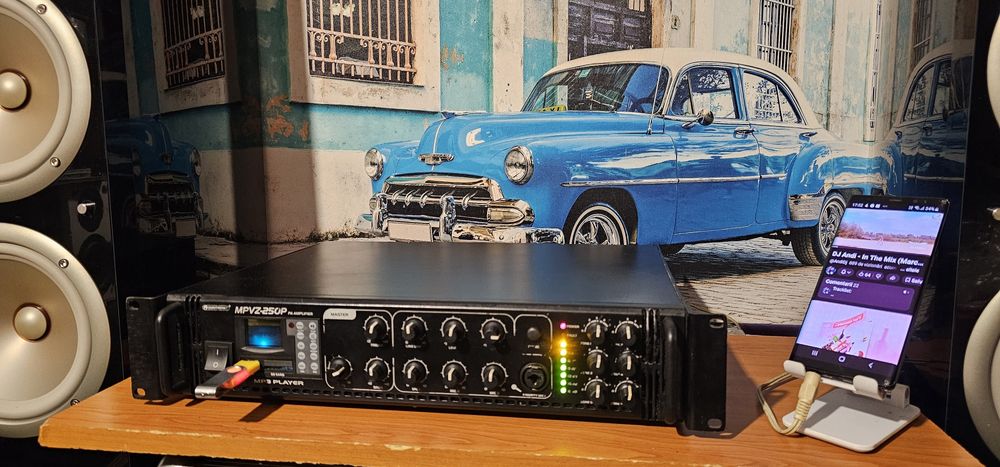 Omnitronic MPVZ 250P - public adress radioficare statie amplificator