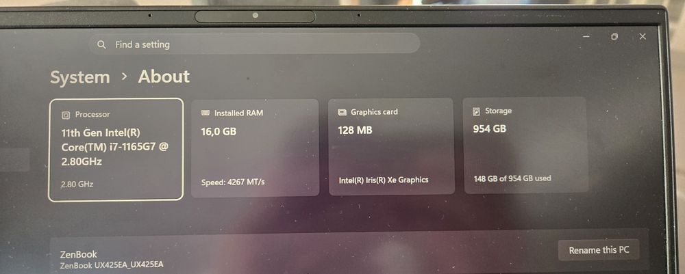 Laptop Asus ZenBook
