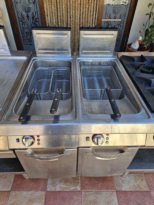 Linie Profesională inox   Gaz Angelo po ;Aragaz,friteuza,plită fry top