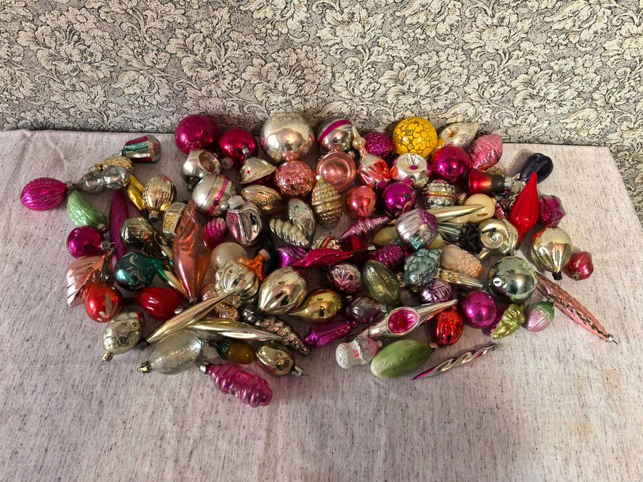 Елочные игрушки СССР.100шт.