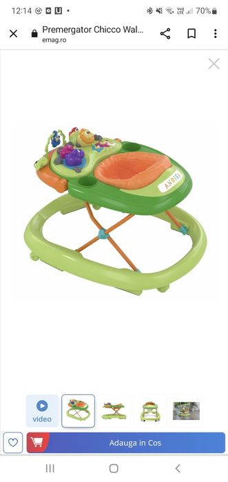 Premergator Chicco Walky Talky Green Wave