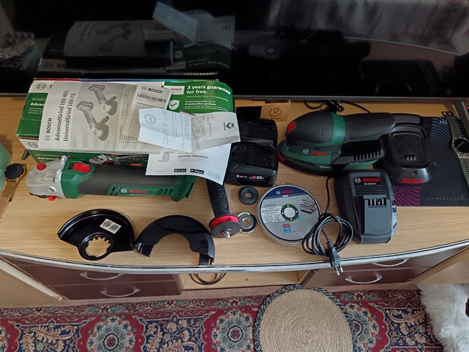 Flex Bosch și șlefuitor 18v