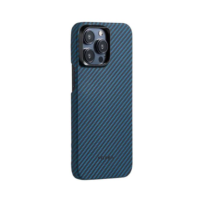 Чехол Pitaka MagEZ Case 4 | iPhone 15 Pro Max | Black/Blue Twill