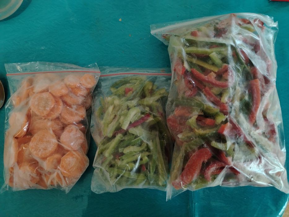 Замороженные, нарезанные овощи