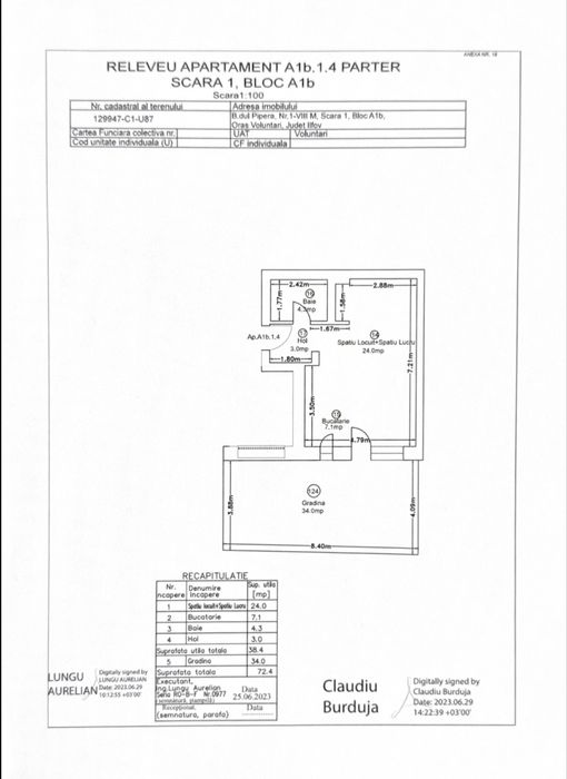 URGENT | Avalon Estate | Studio + grădină 34 mp | 72,4 mp total | Proprietar