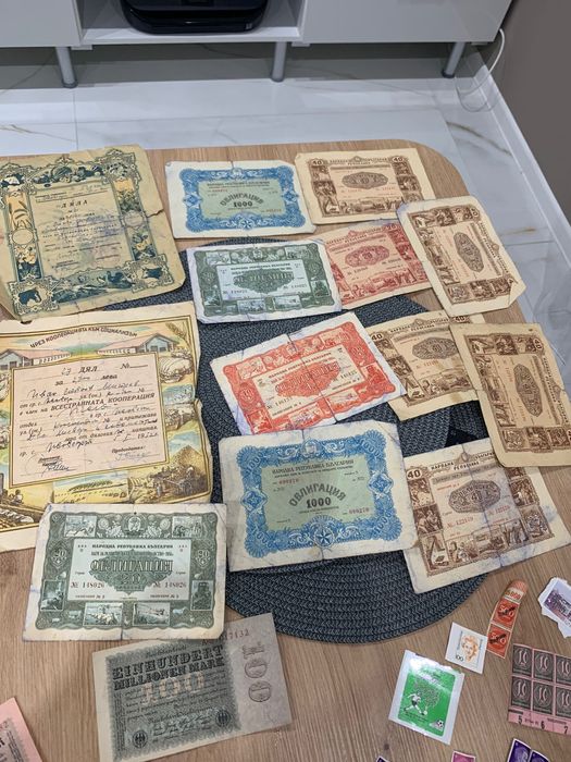 Стари немски монети и банкноти