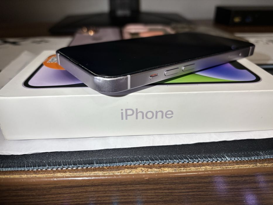 Telefon iPhone 14 Purple 128GB Liber de retea 85% baterie factura