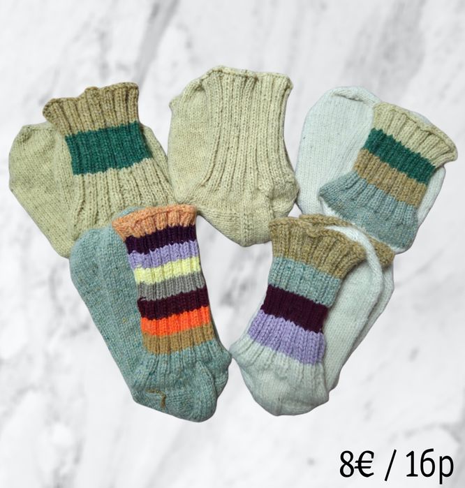 Ръчно плетени терлици и шушони 100% вълна