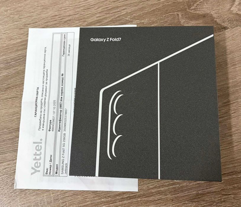 Samsung Galaxy Z Fold7 5G 256GB 12GB RAM  36м гаранция