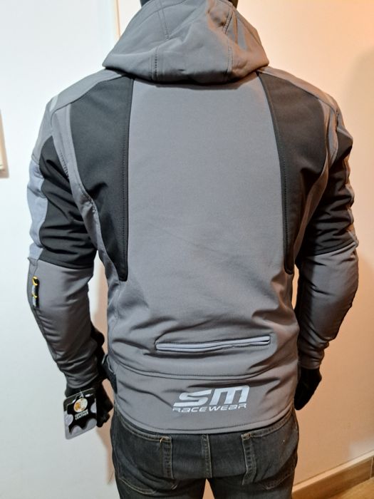 Geaca moto Softshell Lima Grey cu protectii marimi M, L, XL, 2XL, Noua