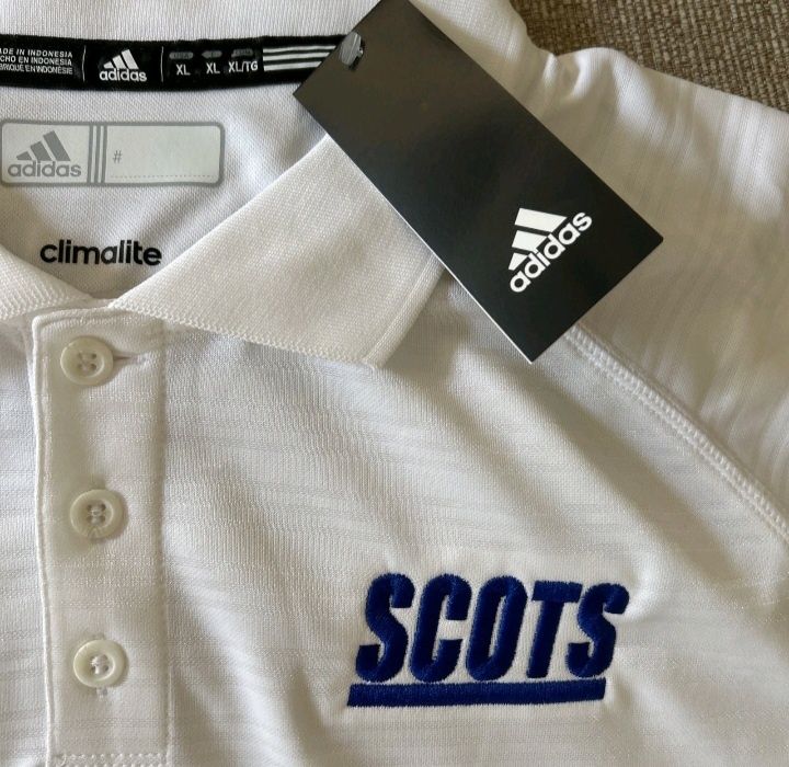 Adidas White Climate Scots Polo