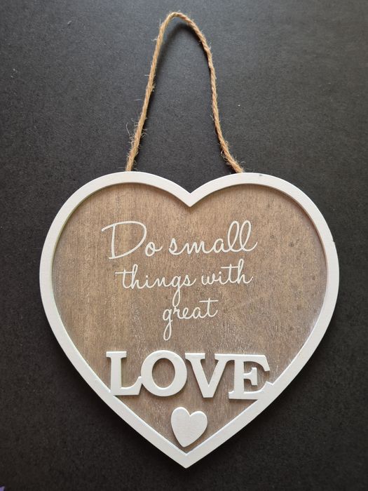 Inimă decorativa suspendabilă din lemn