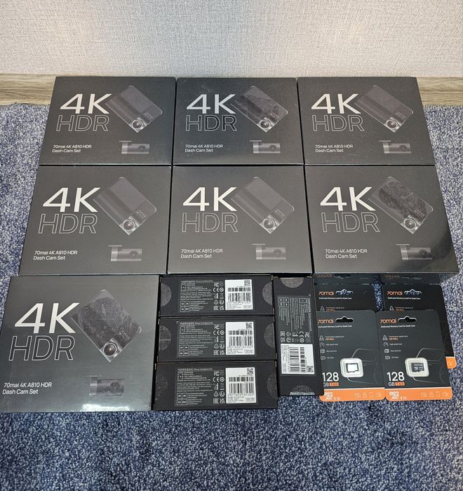 Видеорегистратор 70mai Dash Cam 4K A810-2 + задняя камера RC12 HDR