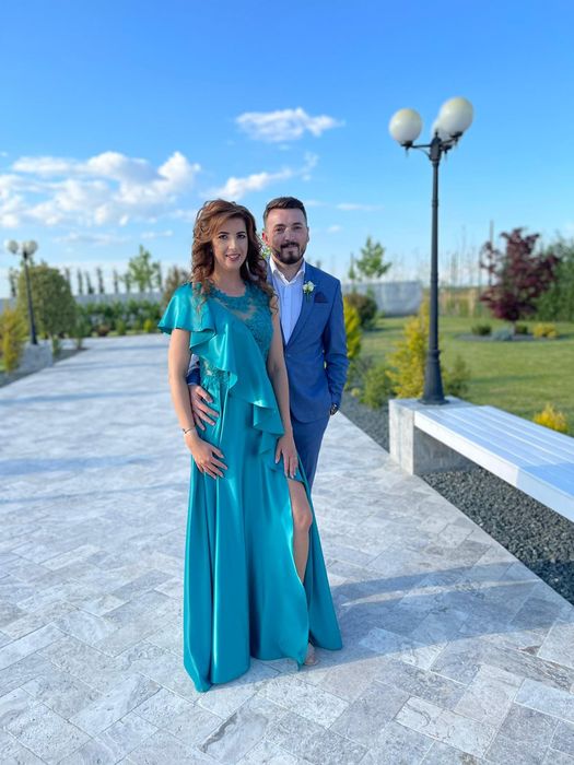 Rochie eleganta turcoaz