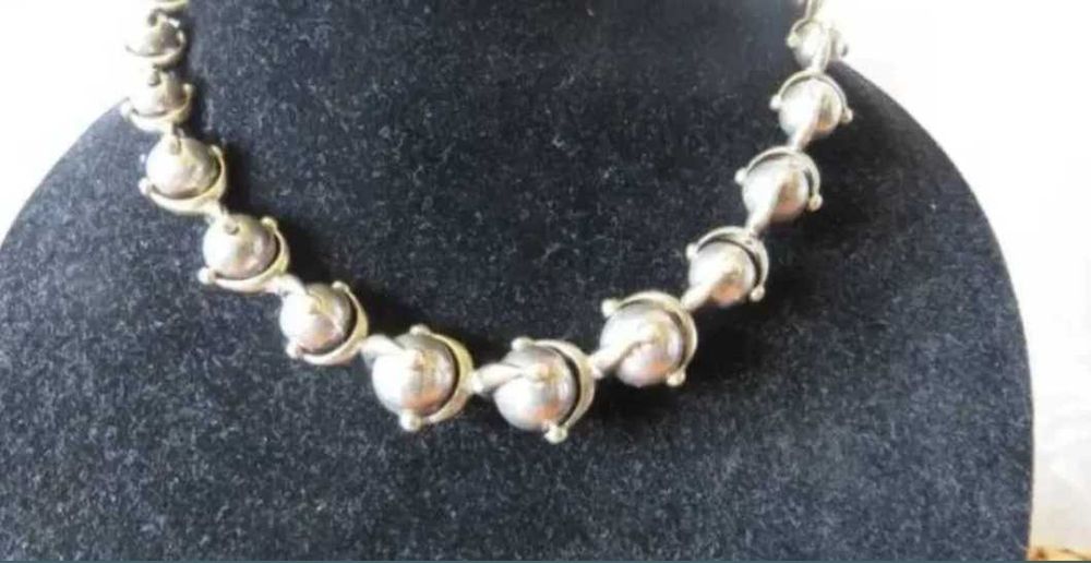 colier argint masiv, 925, placat cu aur