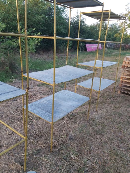 Raft Metalic Modular Țeavă Fier solid