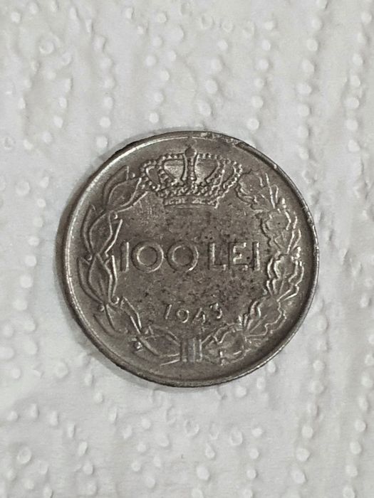 Moneda 100 lei 1943.