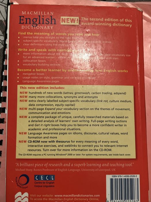 Macmillian English Dictionary