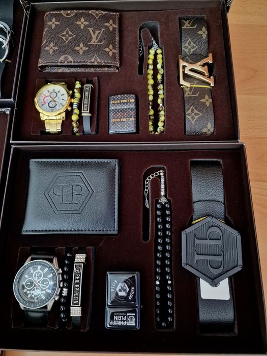 Truse cadou barbati (7 articole),saculet, cutie, etichetă