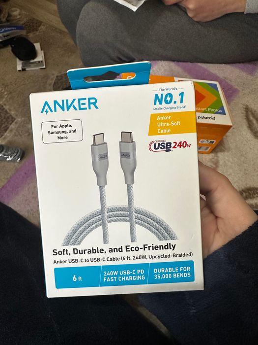 Anker USB C to USB C Cablu Fast Charge