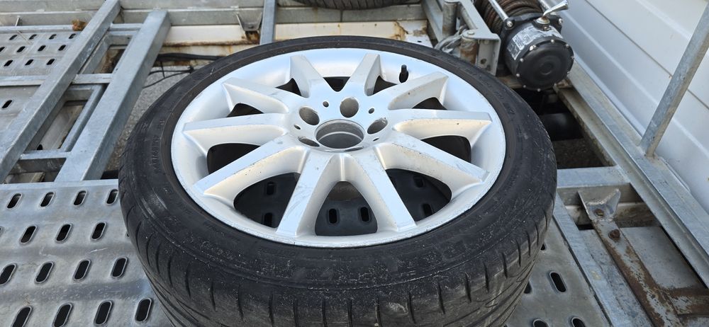 Джанти 5 112 17 ки, MERCEDES 225 45 17 гуми дот 24г. оригинални  алуми
