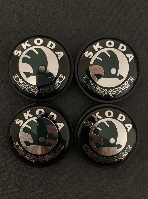 Set capace capac janta aliaj Skoda verzi 55,5mm 65mm Octavia Fabia