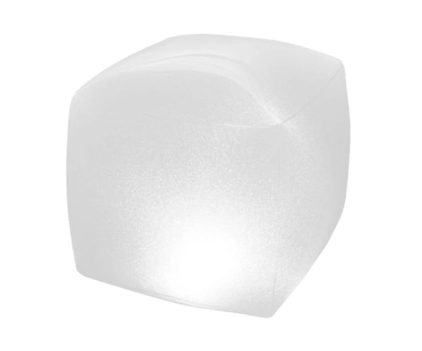 Многоцветен плаващ LED куб INTEX за басейни и джакузита