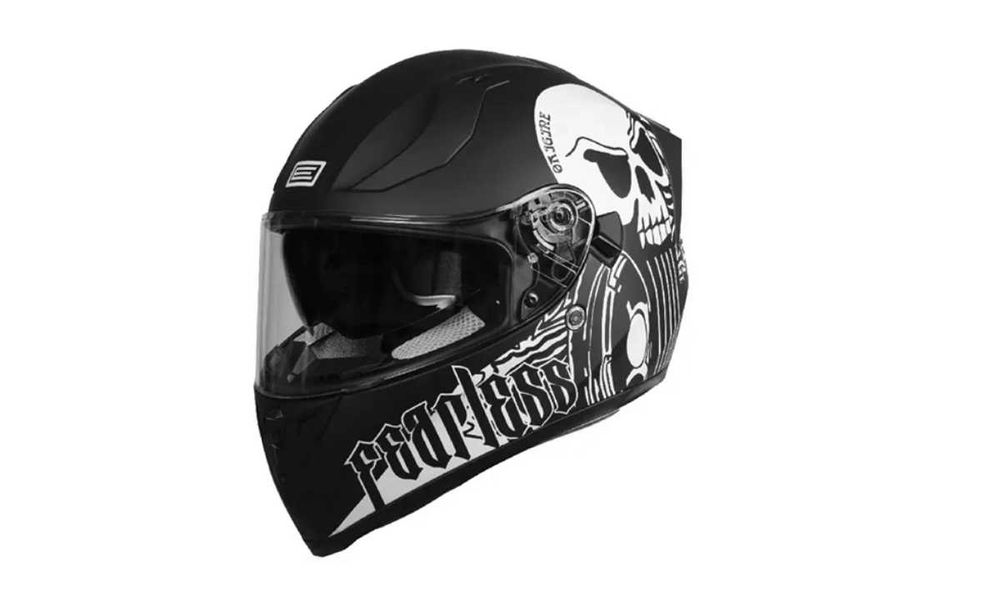 Casca Moto Noua ORIGINE STRADA Fearless Negru cu ochelari de soare