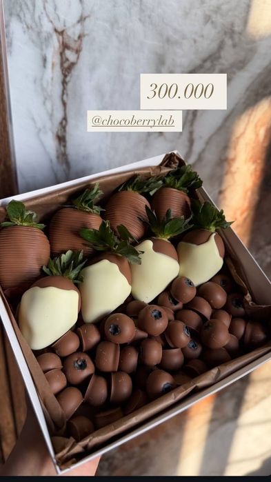 Qulupnay shokolad 8 mart